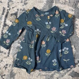 Floral Long-Sleeve Kids Dress